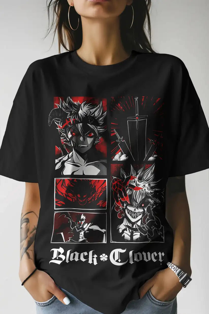 Black Clover Asta Demon T-Shirt: Anti-Magic Graphic Tee
