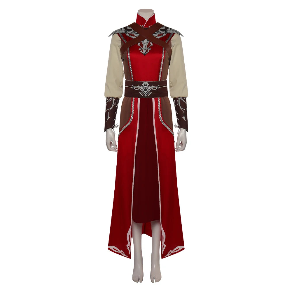 Warlock Cosplay  Adult Men Women Fantasy Shirt Dress Belt Outfits