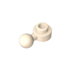 Gobricks GDS-1500 Hinged Plate 1x1 with Ball Head | Compatible Building Brick