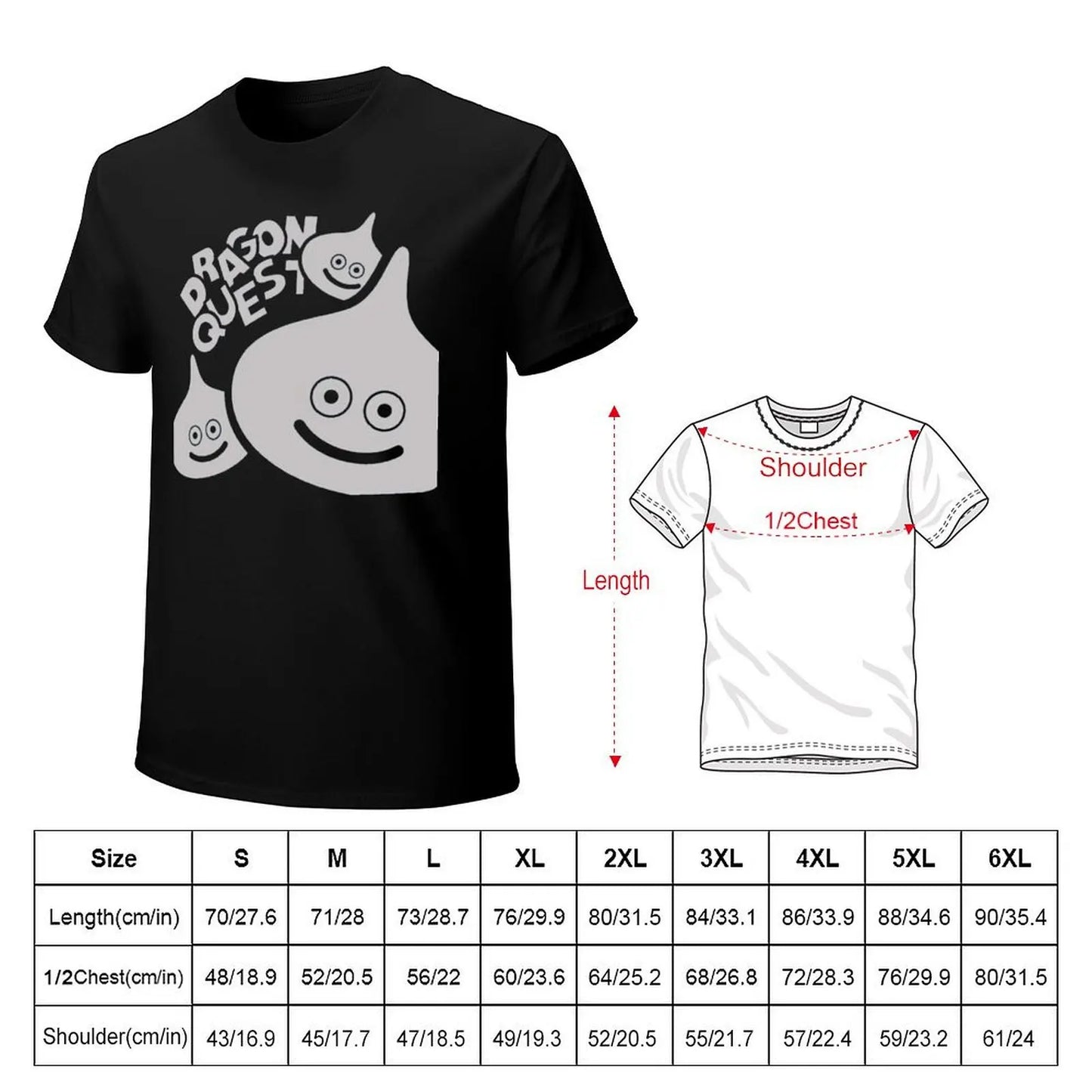 Frais Dragon Quest Slime ドラゴンクエスト スライム T-shirt Mouvement T-shirts Offre Spéciale Drôle Nouveauté Loisirs Taille Européenne