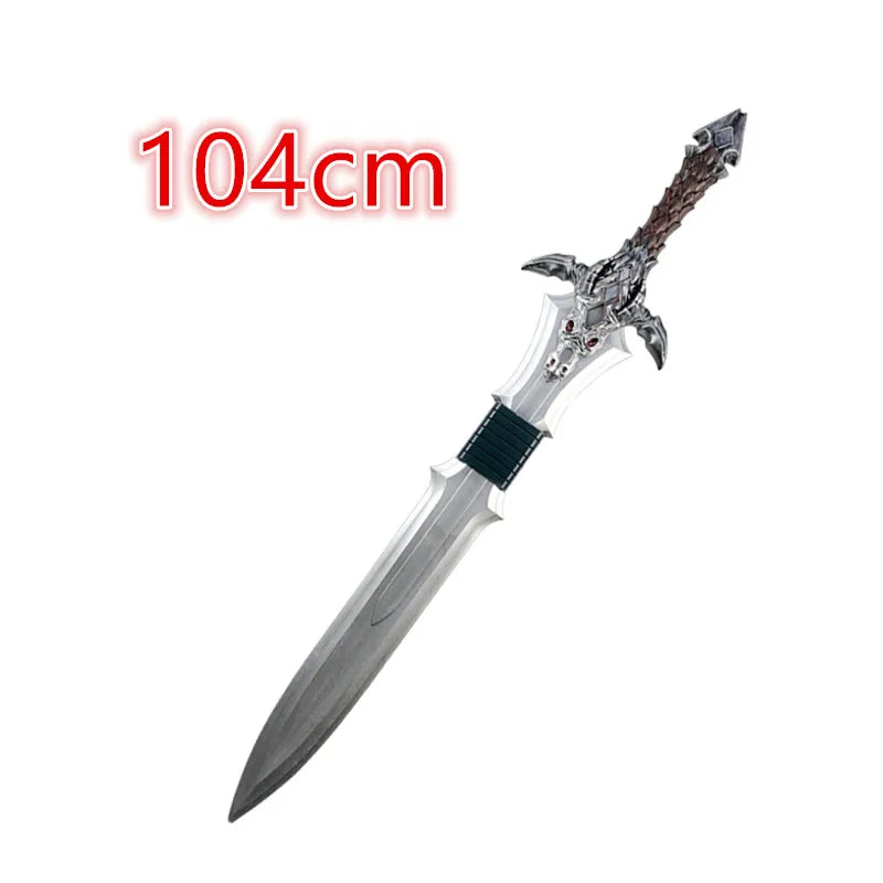 Big Sword Sheep Head King Sword Beast Gold Lion Sword 1:1 Game Movie Weapon Cosplay Sword Safety PU Gift Toy
