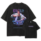 Bleach Aizen Sousuke Harajuku Washed Graphic T-Shirt