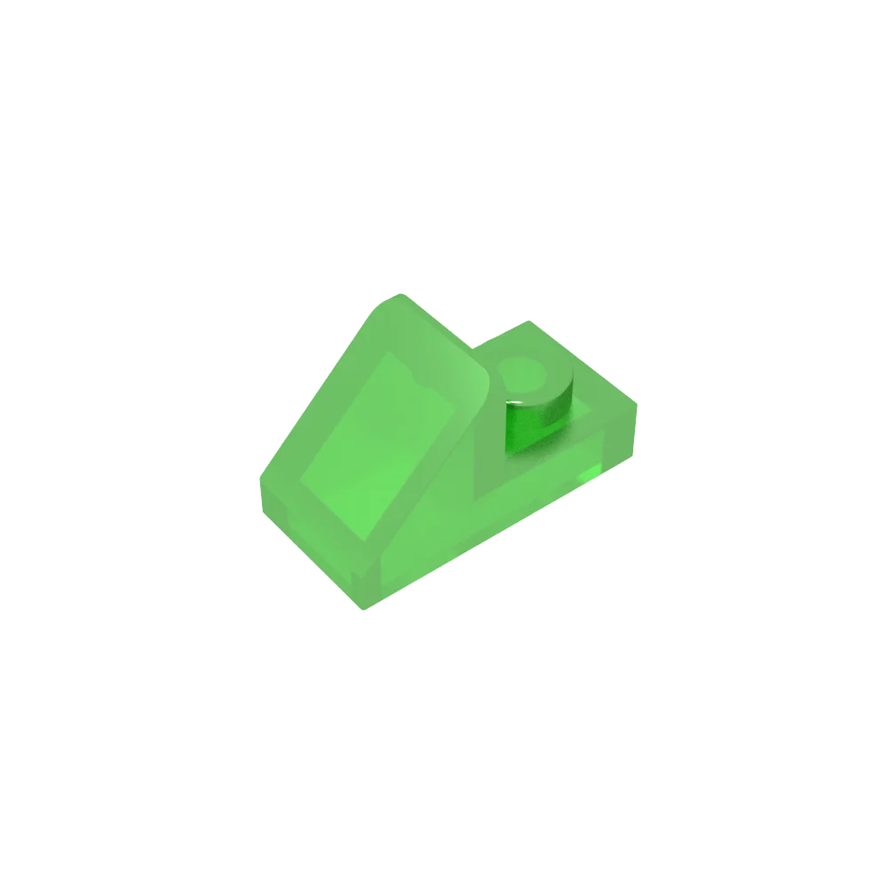 Gobricks GDS-832 Slope 45 2x1 with 2/3 Cutout | Compatible Building Block for DIY
