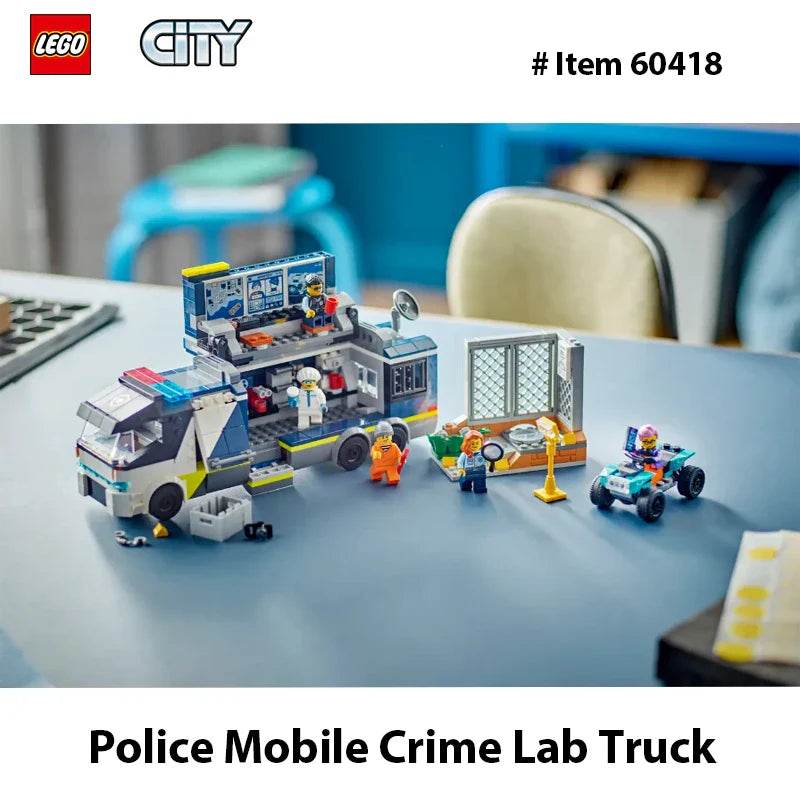 LEGO 60418 City Police Mobile Crime Lab Truck Toy, Pretend Play Police Toy, Police Truck Toy for Kids Ages 7 Plus - 60418