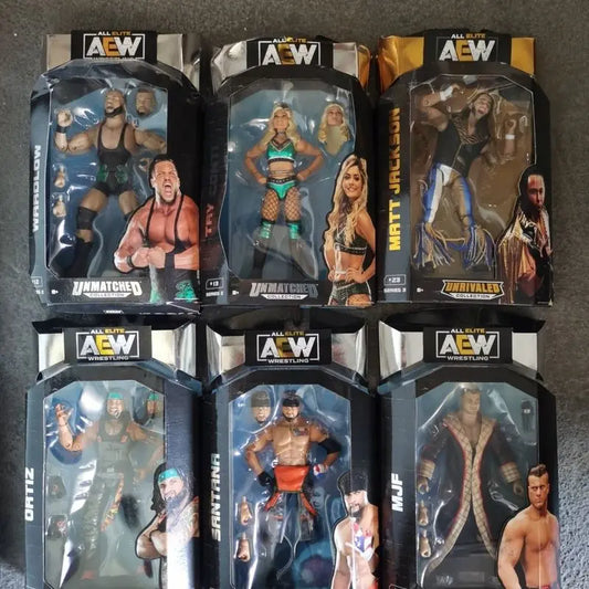 6'-7'rare Wwe/aew /wwf/wcw Figure Collection All Elite Wrestling Unmatched Collection Jon Moxley Darby Allin Pvc Action Figures