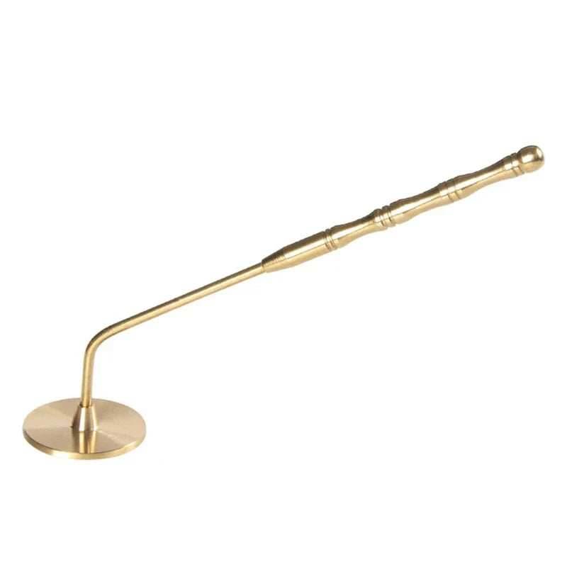 Brass Incense Press with Long Handle - 