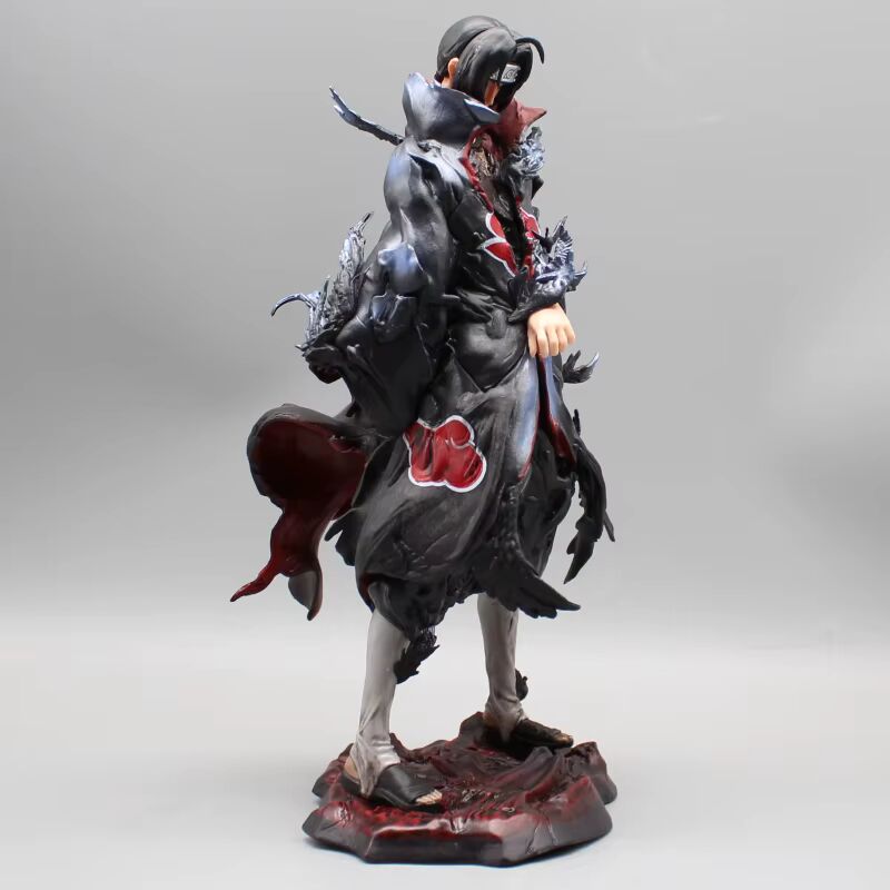 Itachi Uchiha Tsukuyomi Crows Anime Figure, Naruto Shippuden Action Figurines 26 CM