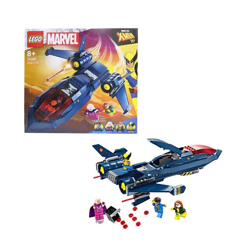 LEGO 76281 Marvel X-Men X-Jet Toy Plane Model Building Kit - LEGO76281