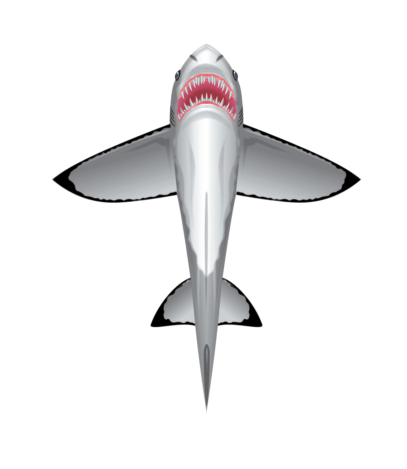 SeaLife 60 inch tall Nylon Shark Kite - 