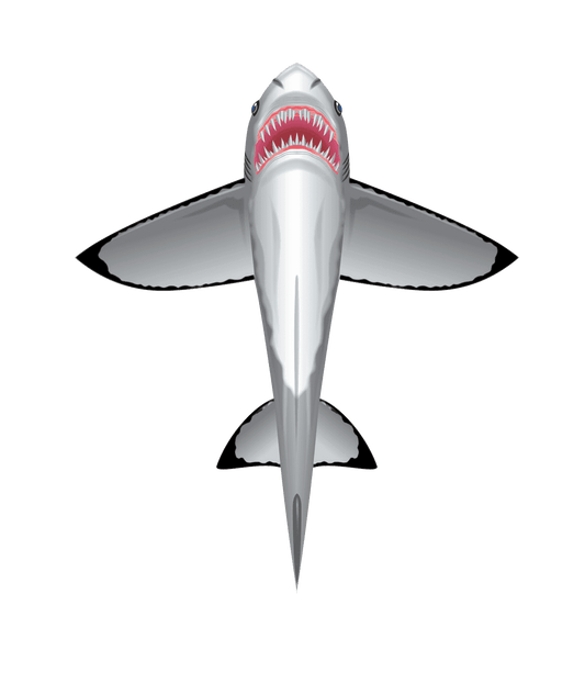 SeaLife 60 inch tall Nylon Shark Kite - 
