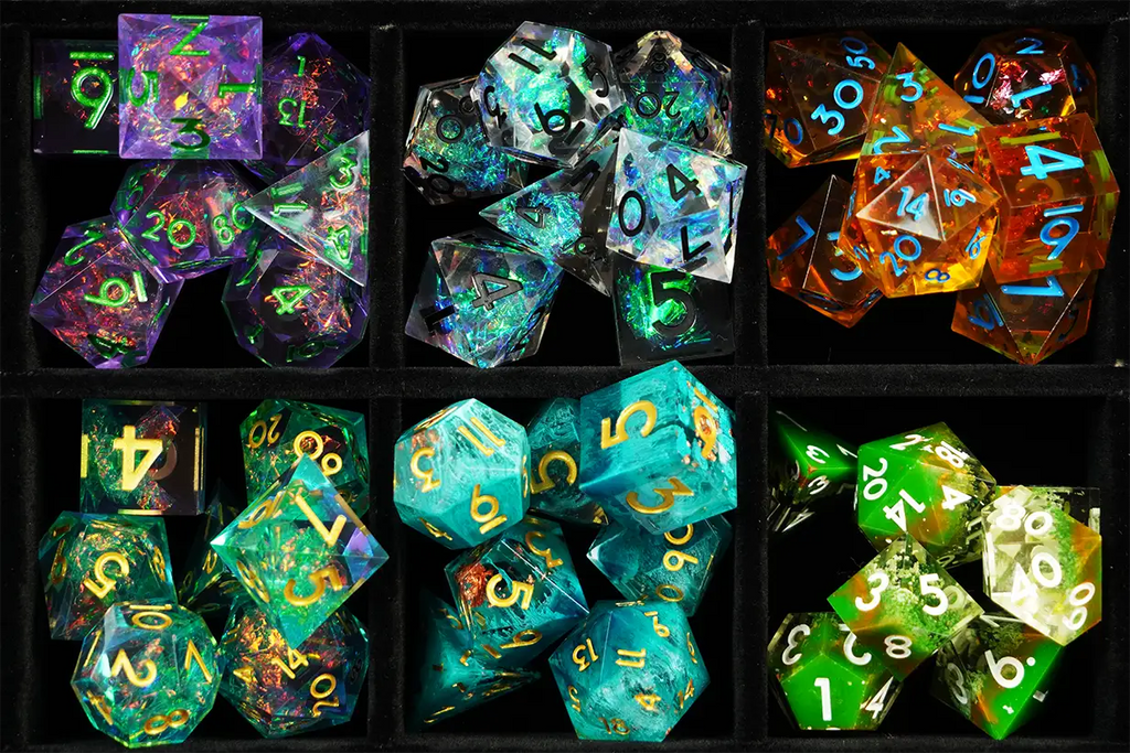Sharp Edge Mystery Dice 6 Pack – 6 Sets of Unique Dice! No Duplicates!