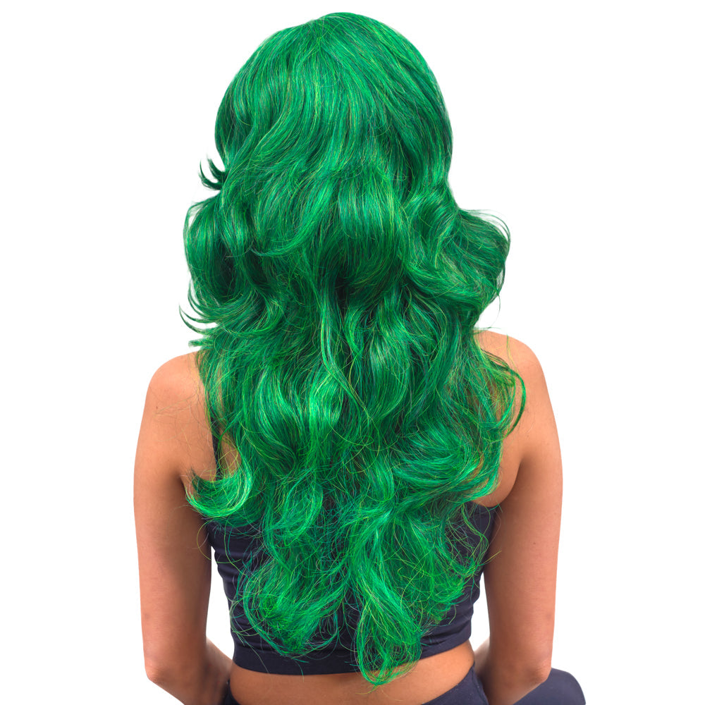 She Green Comic Book TV Show Monster Adult Halloween Costume Wig Cosplay