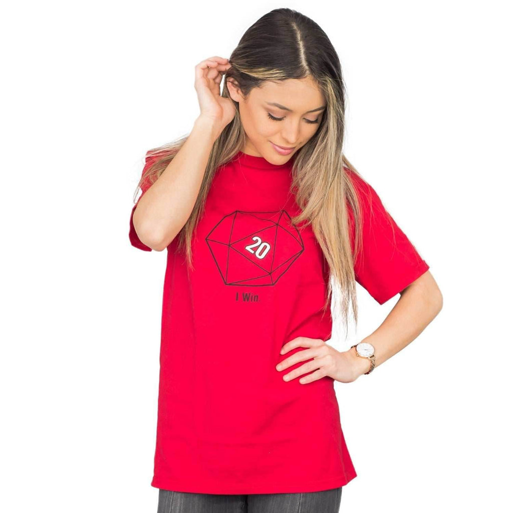 Sheldon Cooper 20 Sided Dice D20 Adult Red T-shirt - S