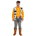 Sheriff Woody Cowboy Adult Halloween Cosplay Costume Set (Shirt, Vest, and Badge)