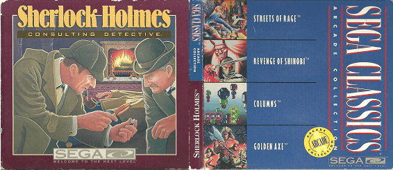 Sherlock Holmes and Sega Classics Double Game Set (Sega CD) - Game Manual Only