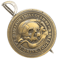 BL17-019 Goonies Never Say Die One Eyed Willy Shield with removable Sword Challenge Coin Set - 