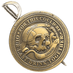 BL17-019 Goonies Never Say Die One Eyed Willy Shield with removable Sword Challenge Coin Set - 