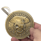 BL17-019 Goonies Never Say Die One Eyed Willy Shield with removable Sword Challenge Coin Set - 