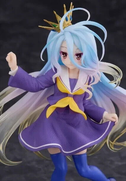 Shiro Figure, No Game No Life Figurine, Anime Toys Statues Gifts 7 in