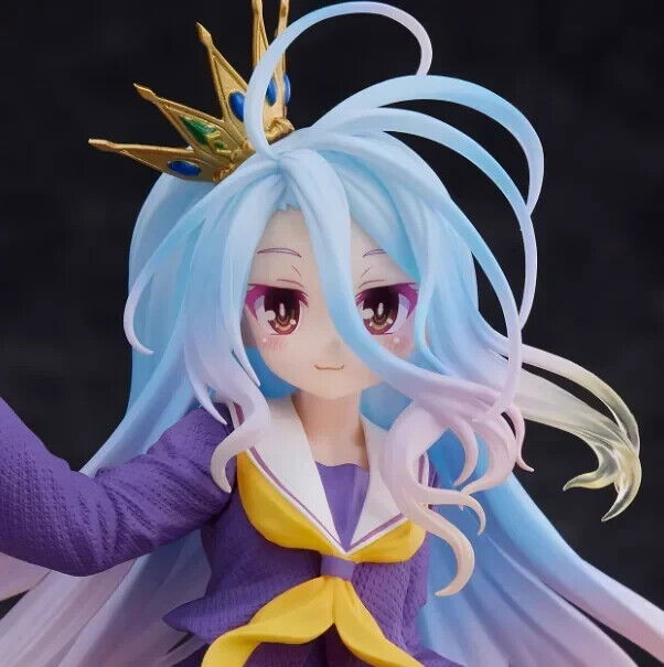 Shiro Figure, No Game No Life Figurine, Anime Toys Statues Gifts 7 in