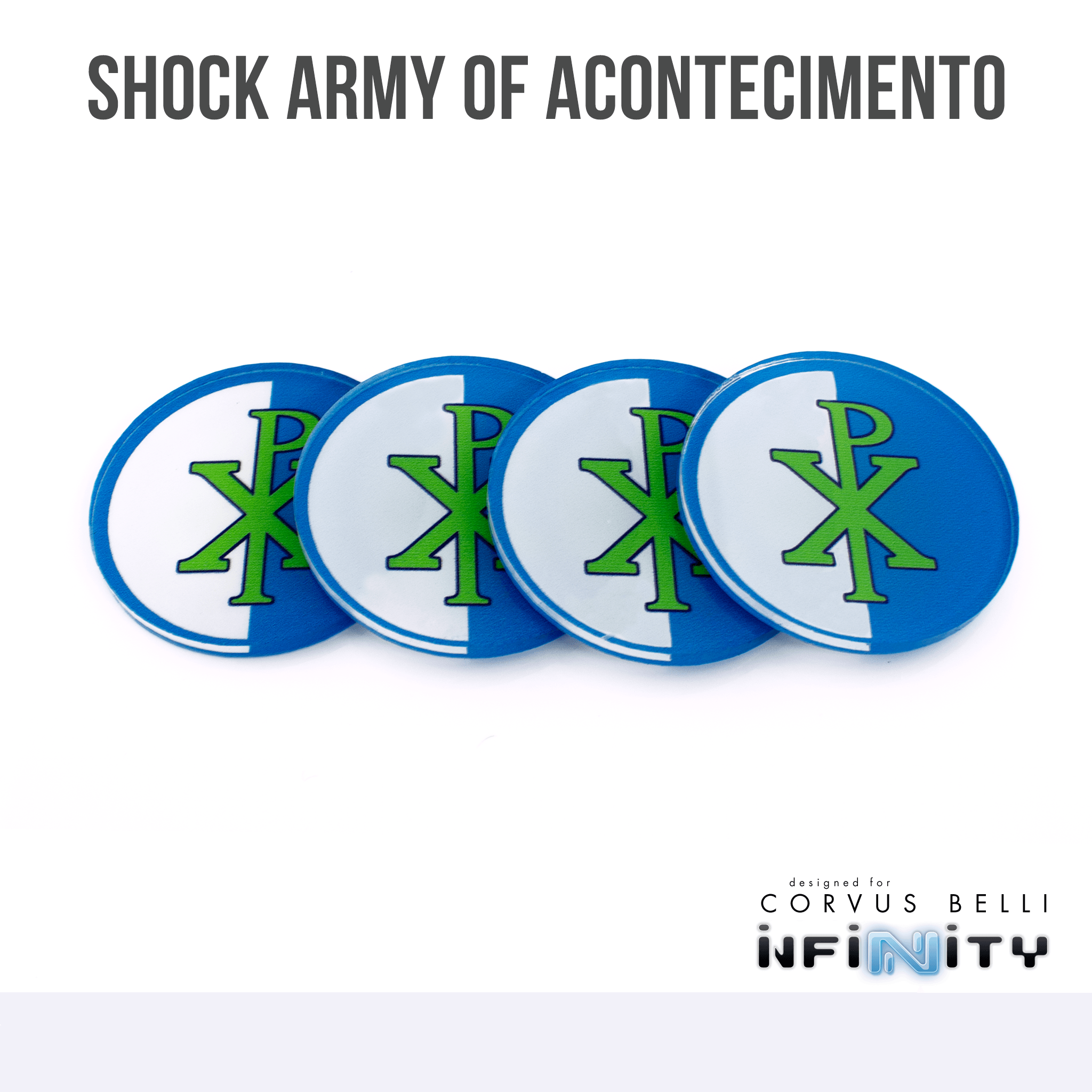 Infinity Faction Command Tokens - Shock Army of Acontecimento