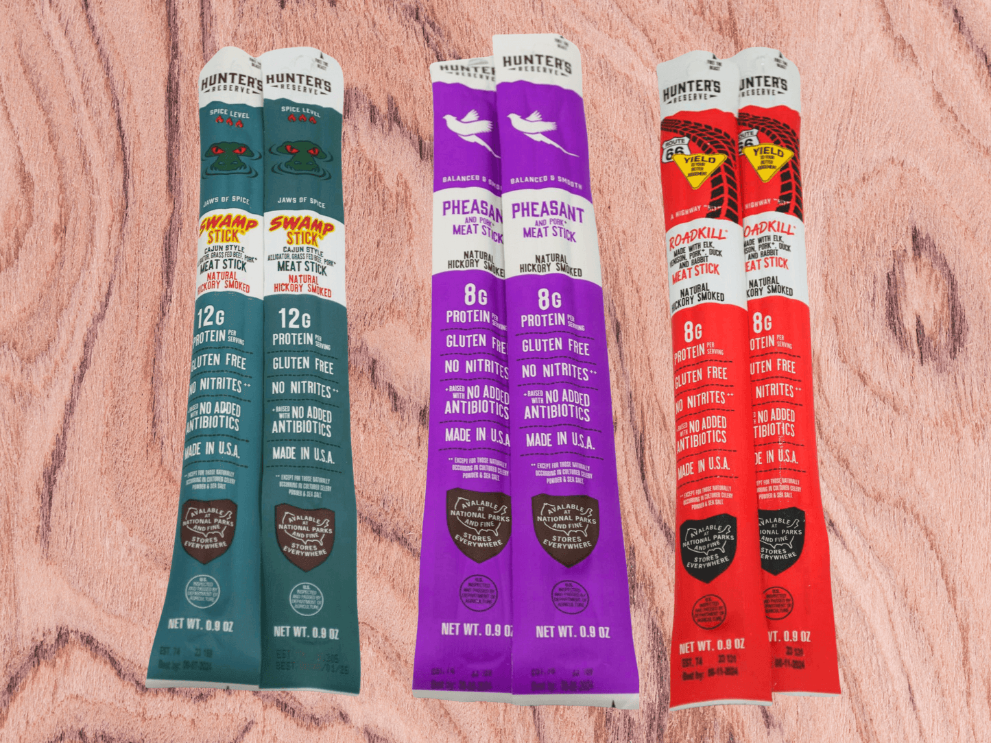 Exotic Meat Sticks Bag – 14 Wild Jerky Snacks | Gourmet Gift with Gamey Flavors - 