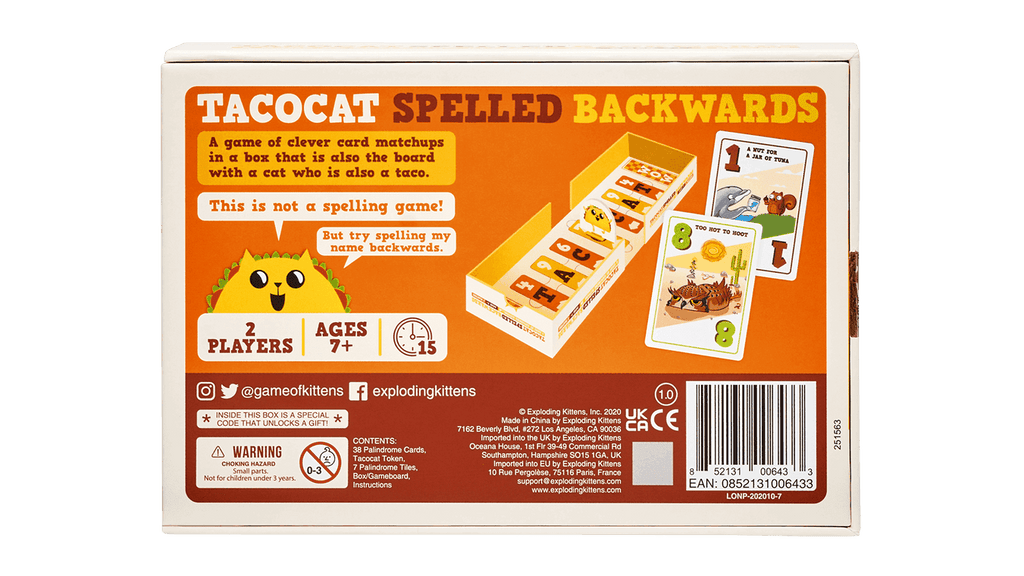 Tacocat Spelled Backwards - 