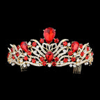 Teardrop Stone Accented Princess Tiara