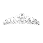 Crystal Glass Teardrop Cluster Princess Tiara