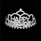 Crystal Rhinestone Happy Birthday Mini Party Tiara