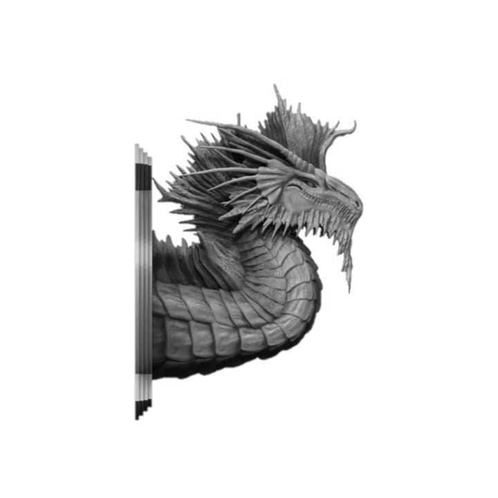 Silver Metallic Dragon - Included