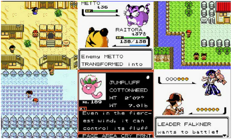Pokemon Silver 97 Reforged GBC Video Game Gameboy Color ROM Hack