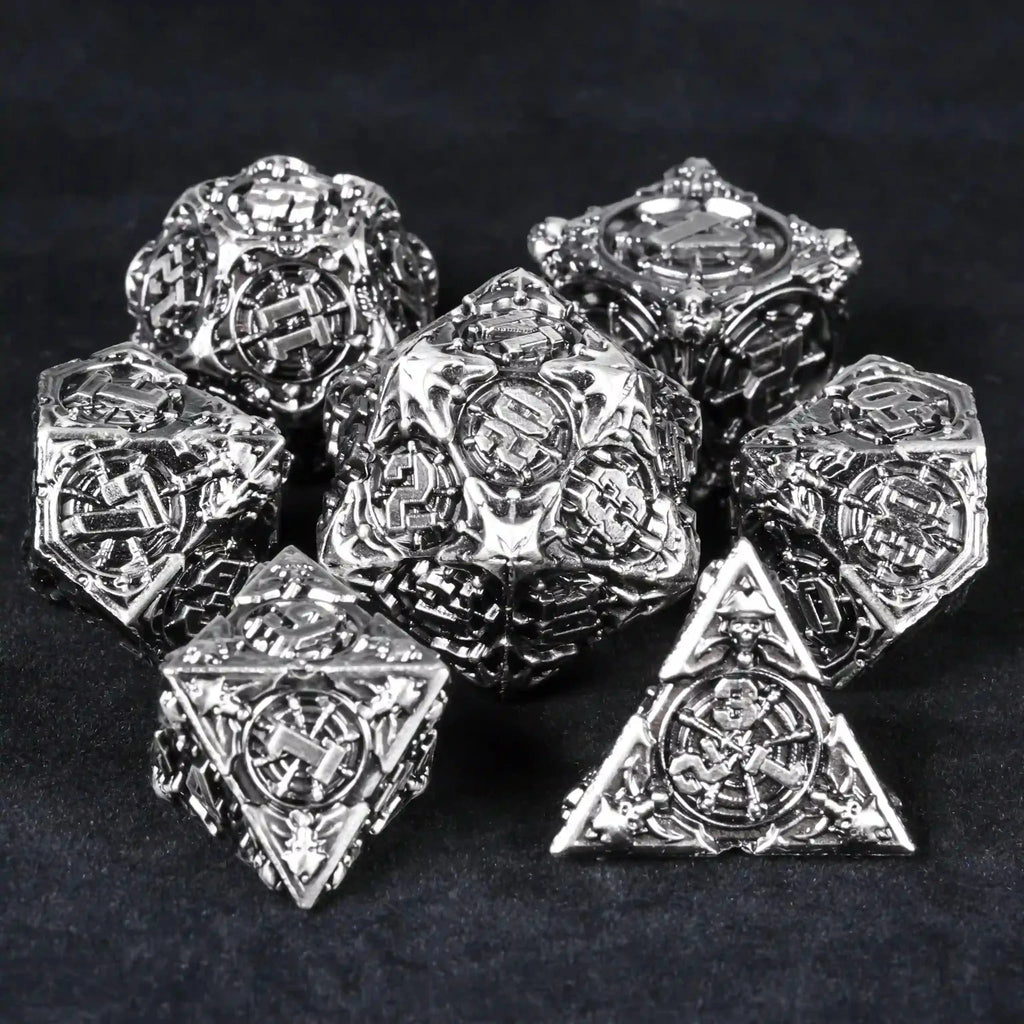 DND Dice - Steampunk Pirate Metal Dice Set