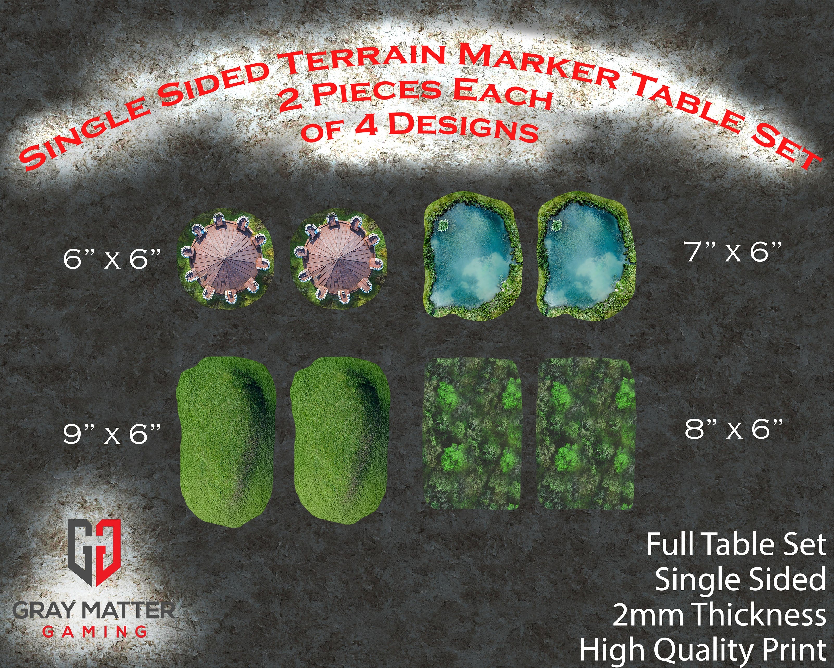Single Sided Neoprene Terrain Table Set