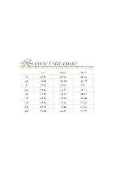 Top Drawer Brown Brocade & Faux Leather Steel Boned Corset