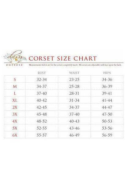 Top Drawer Gold Brocade & Faux Leather Steel Boned Corset