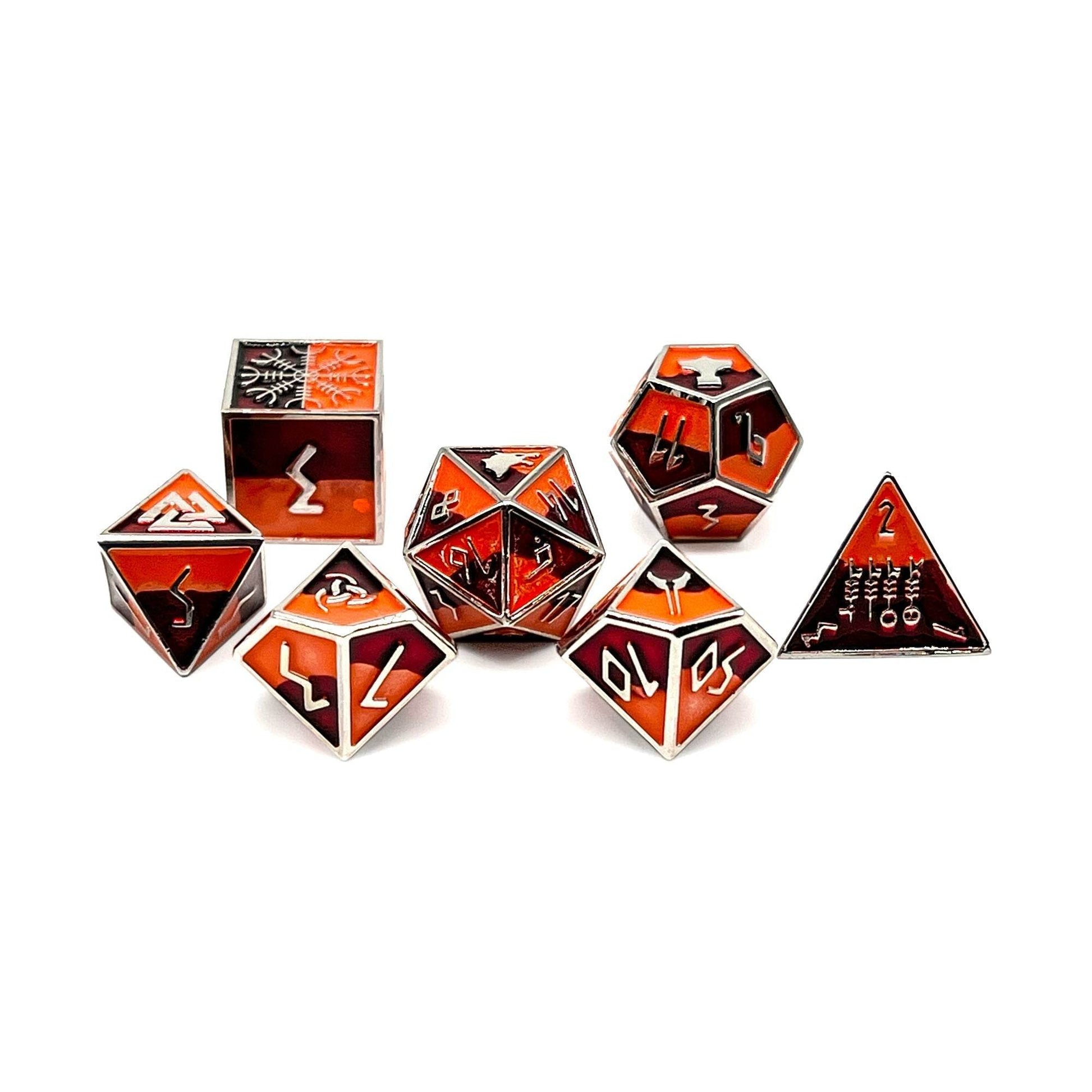 Skoll - Norse Themed Metal Dice Set - 