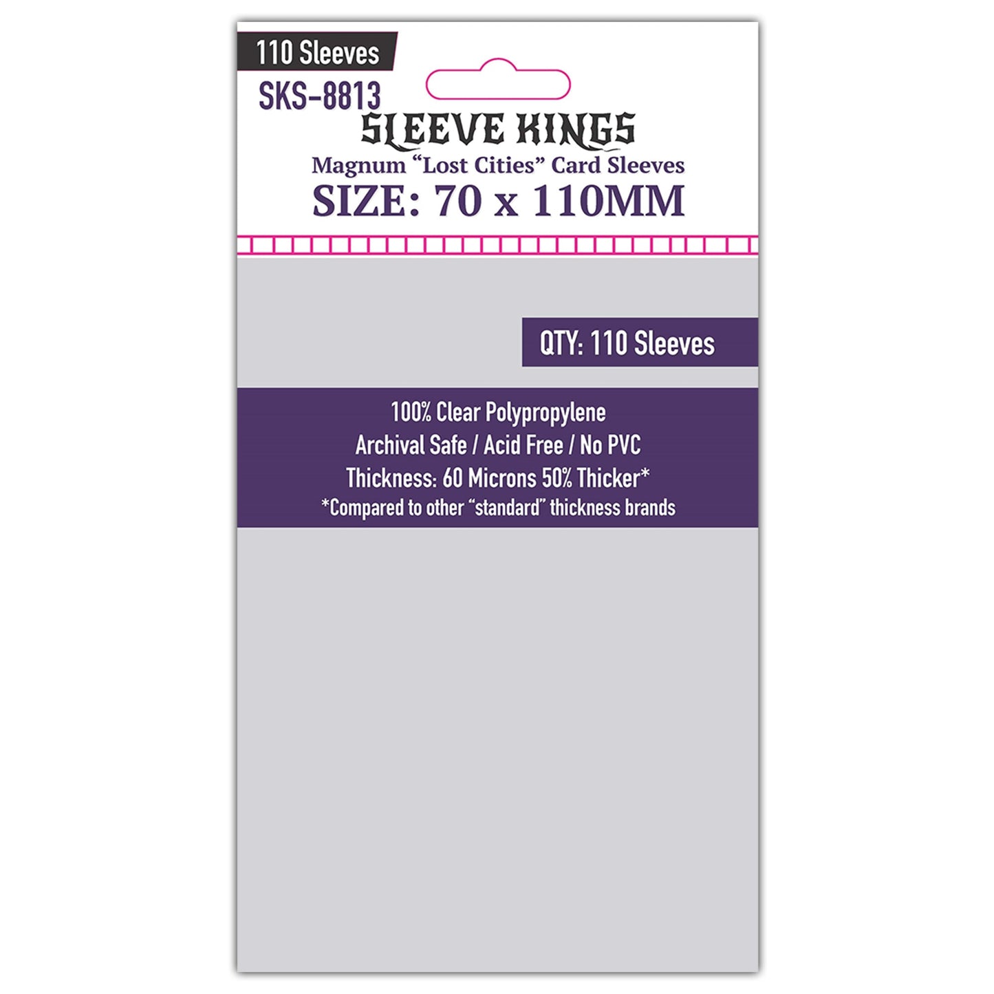 "Lost Cities" Magnum Card Sleeves (70x110mm) 110 Pack, SKS-8813