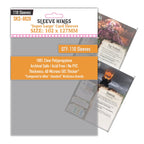 Super Large Game Card Sleeves (102x127mm) 110 Pack, 60 Micron, SKS-8820