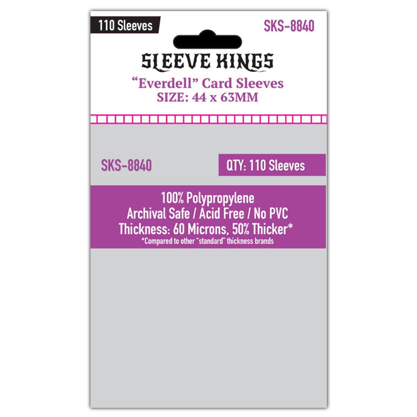 "Everdell" Compatible Mini Sleeves (44x63mm) 110 Pack, 60 Micron, SKS-8840