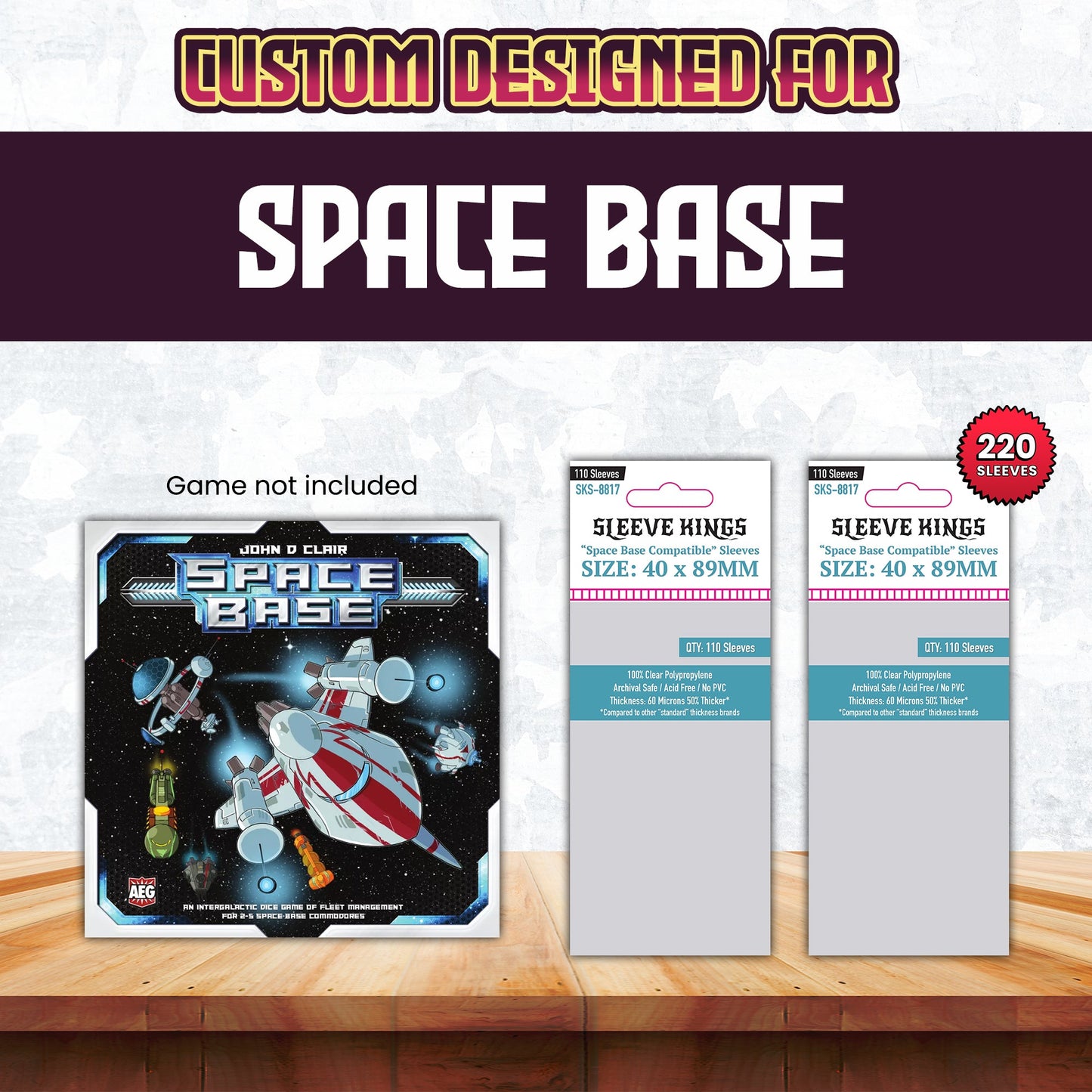 "Space Base" Compatible Sleeve Bundle (8817 X 2)