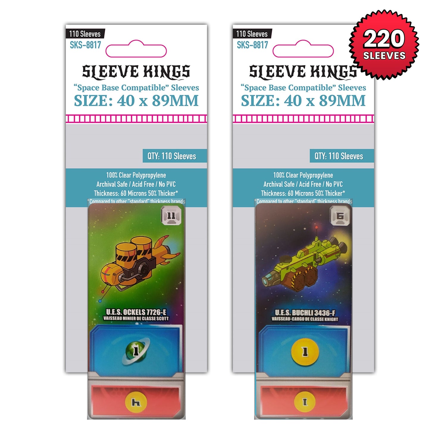 "Space Base" Compatible Sleeve Bundle (8817 X 2)