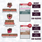 "Harry Potter: Hogwarts Battle" + Expansion Compatible Sleeve Bundle (8810 X 3 + 8826 X 2 + 8828 X 2)