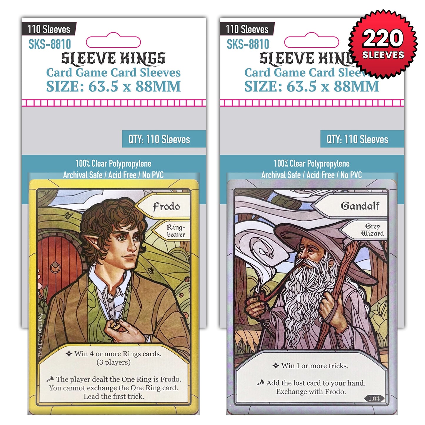 "The Fellowship of the Ring: Trick-Taking Game" Compatible Card Sleeve Bundle (8810 x 2)