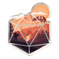 Enamel Pin: D20 Hero - 