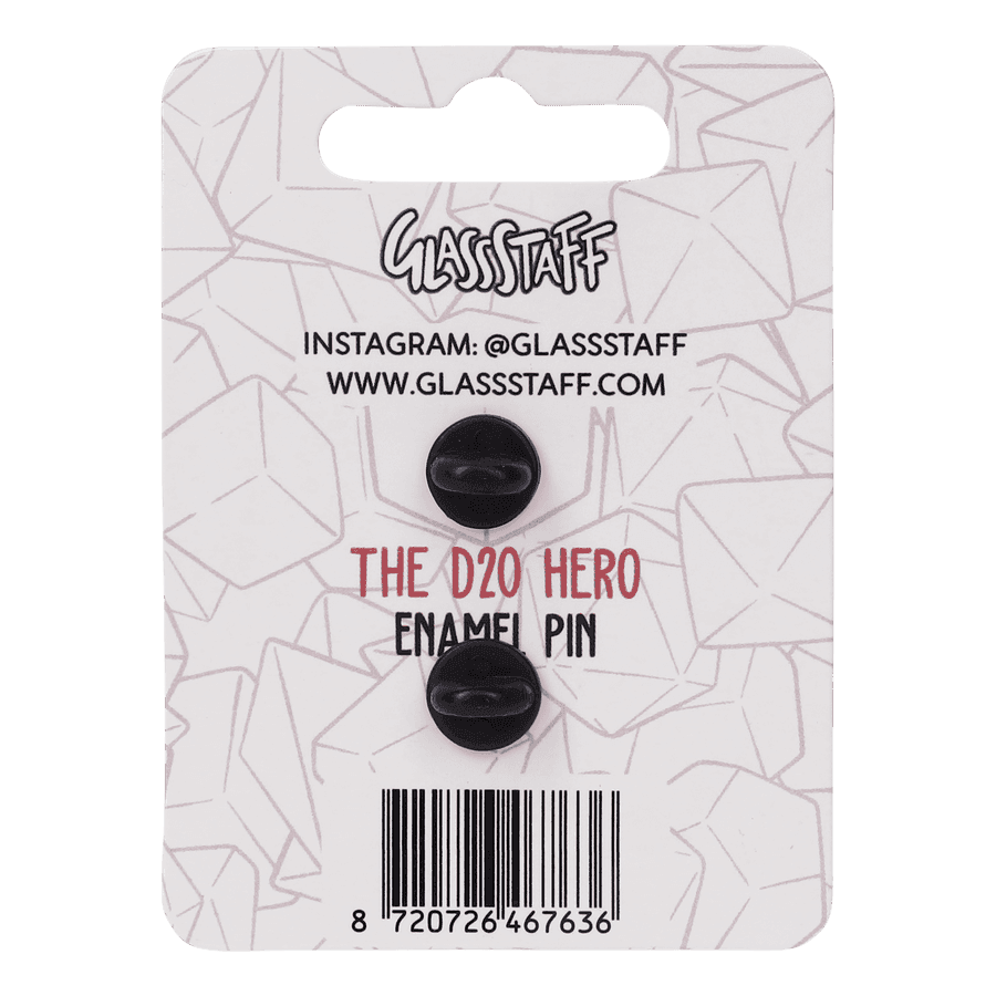Enamel Pin: D20 Hero - 