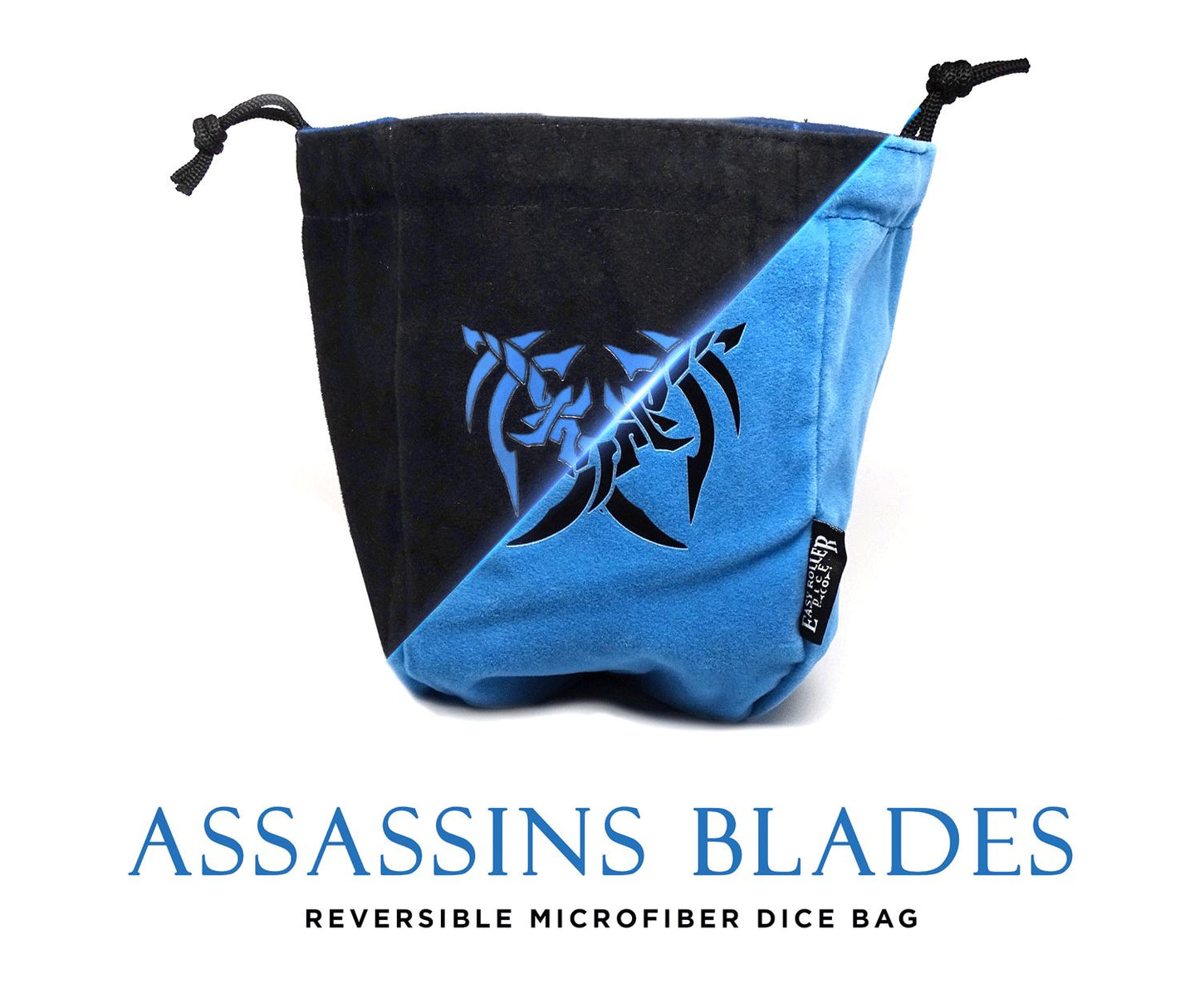 Grand sac à dés autoportant réversible en microfibre Assassin's Blades