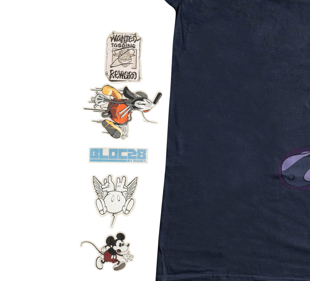 Adult Disney Art BLOC28 Artist Series 2 Mickey Mouse Street Graffiti T-Shirt - S