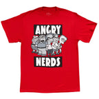 The Simpsons Angry Nerds Red T-Shirt - S