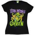Teenage Mutant Ninja Turtles Lean Mean Green Black Juniors T-Shirt - M